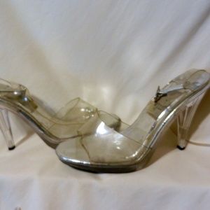 Wild Clear High High Heel Shoes 7 1/2 7.5